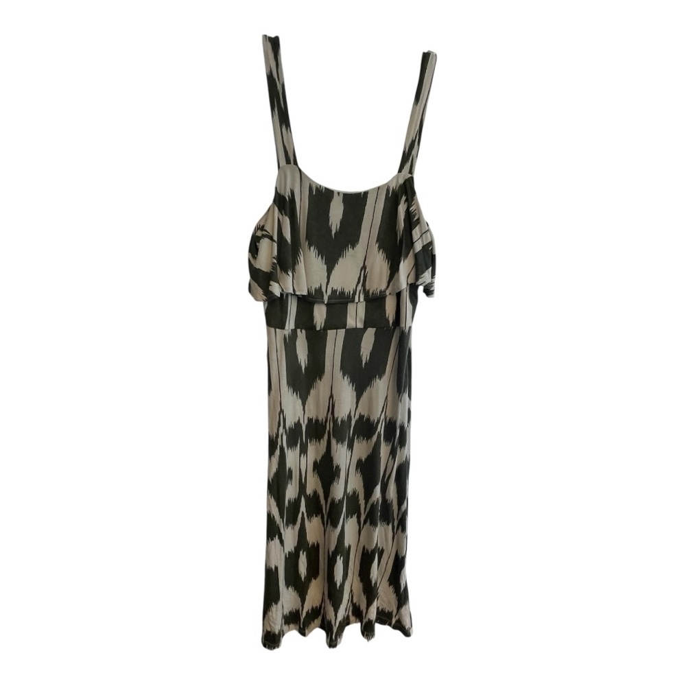 LOFT green and White Midi Sundress - Picture 2 of 8